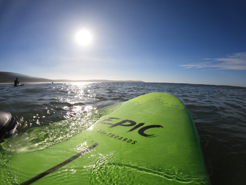 Woolacombe Bay- The surf school in Woolacombe testing new beginner surfboards, Woolacombe Surf Centre, North Devon. Hunter Surf. Putsborough, Croyde Saunton. Surfing Woolacombe, best surf school, WSC