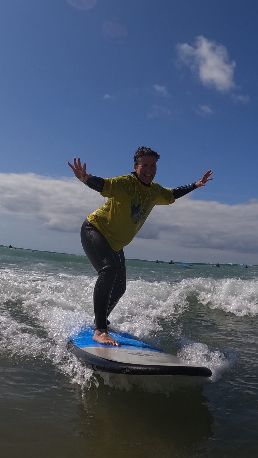 Learn to surf Woolacombe Bay, Woolacombe Beach, North Devon surf school, surf lessons near Croyde, Saunton, Putsborough, surf school fun Woolacombe surf centre