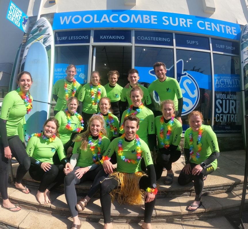 Stag party, hen party surf, Woolacombe, surfing Woolacombe, North Devon, surf school, surf lessons, near Putsborough, Croyde, Saunton, surf lessons, learn to surf