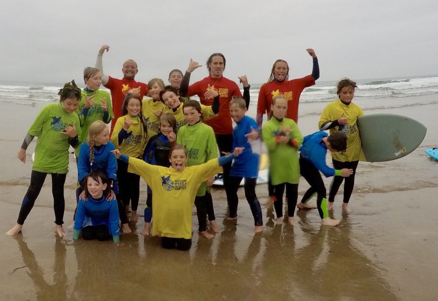 Woolacombe Surf Centre Grom Squad kids surf, children&#039;s surf lessons, beginner, intermediate, advance surf lessons Woolacombe