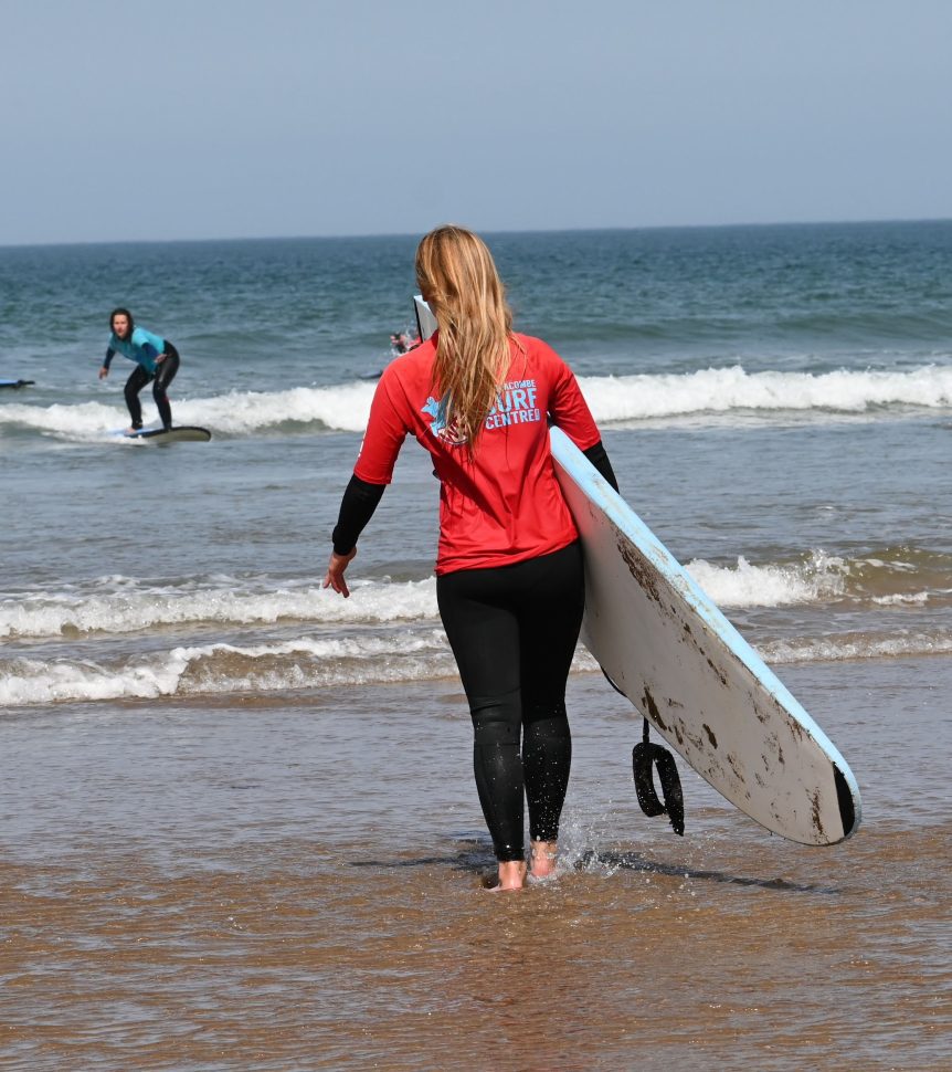 Woolacombe Bay, surf school, surf coach, learn to surf, surf centre, best surf school, Hunter surf, North Devon surfer