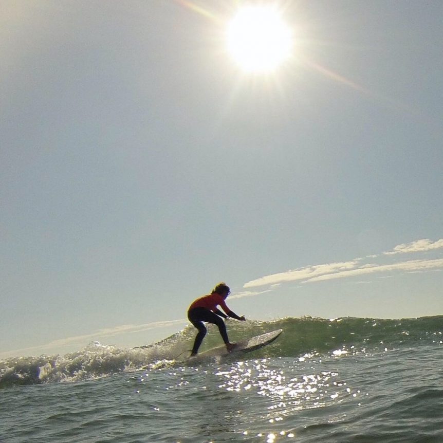 Grom squad kids surfer, intermediate/ advanced lesson progression with Woolacombe Surf Centre
