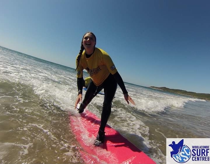 Surfing lesson with Woolacombe Surf Centre