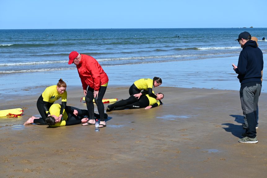 Trainer assessors for RLSS NVBLQ lifeguard qualification, get qualified at Woolacombe Surf Centre