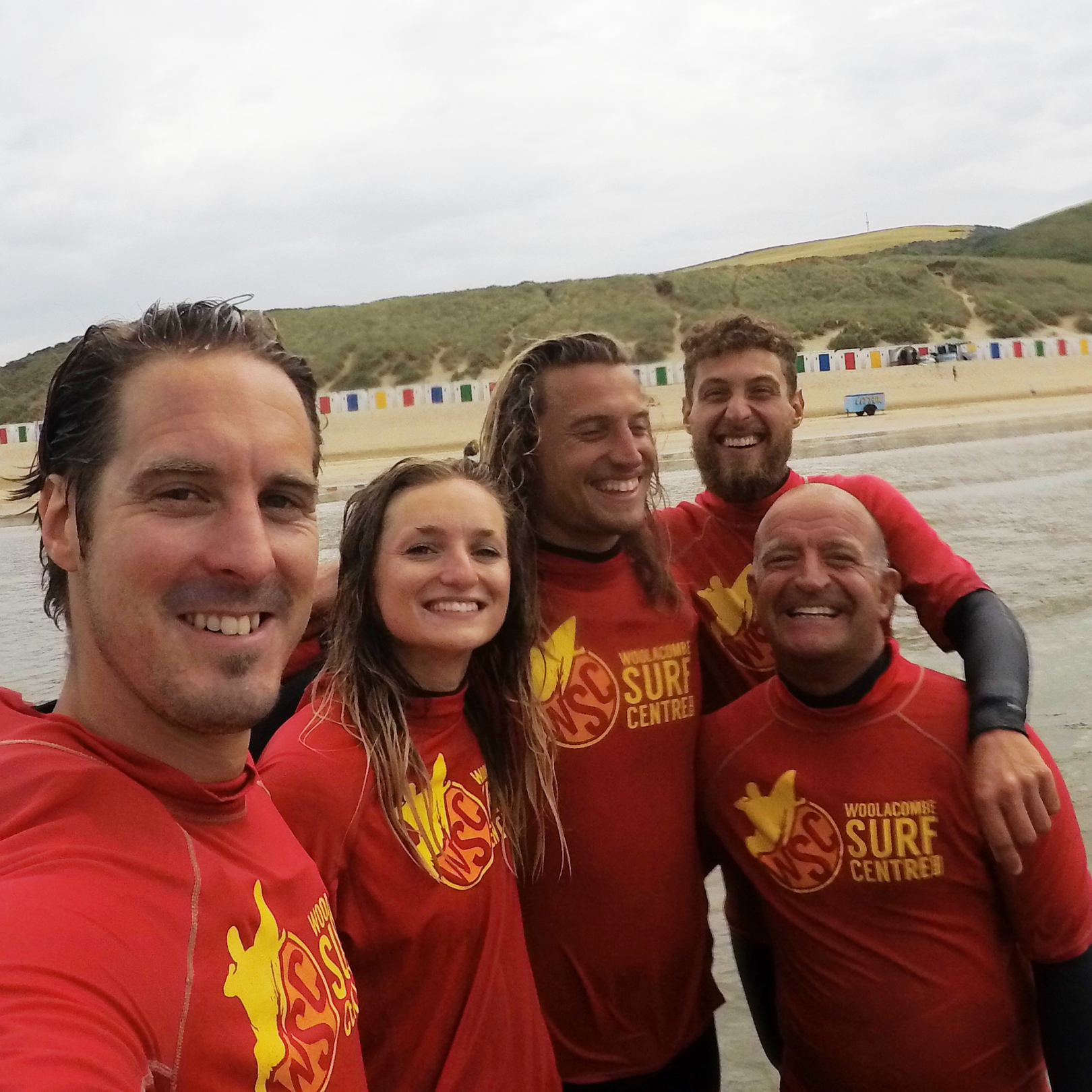 Surf instructors from Woolacombe Surf Centre on Woolacombe Beach North Devon Saunton Croyde and Putsborough