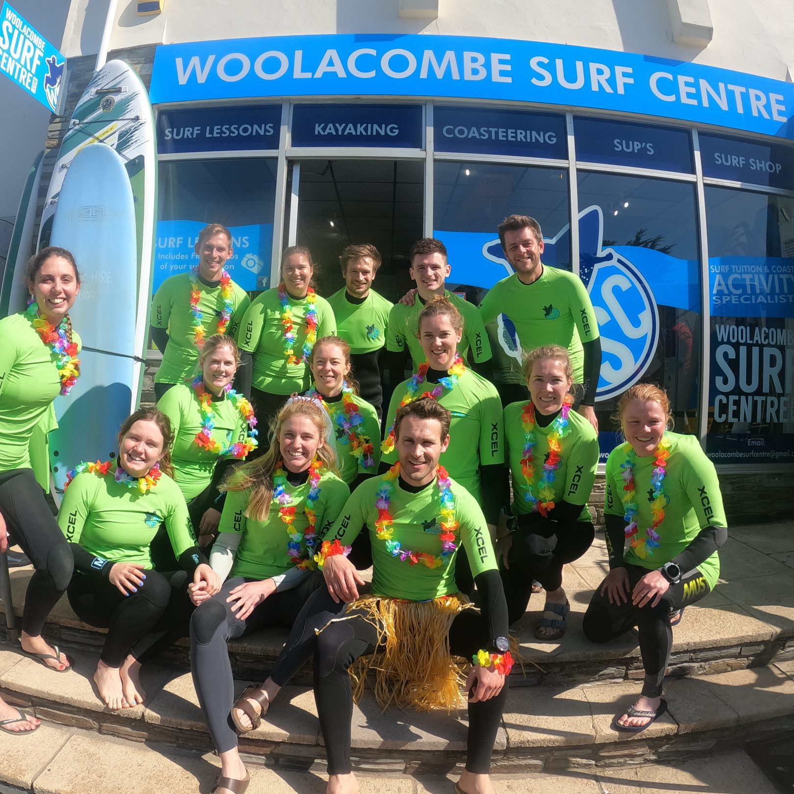 stag party surf lesson and hen party surf lesson in Woolacombe