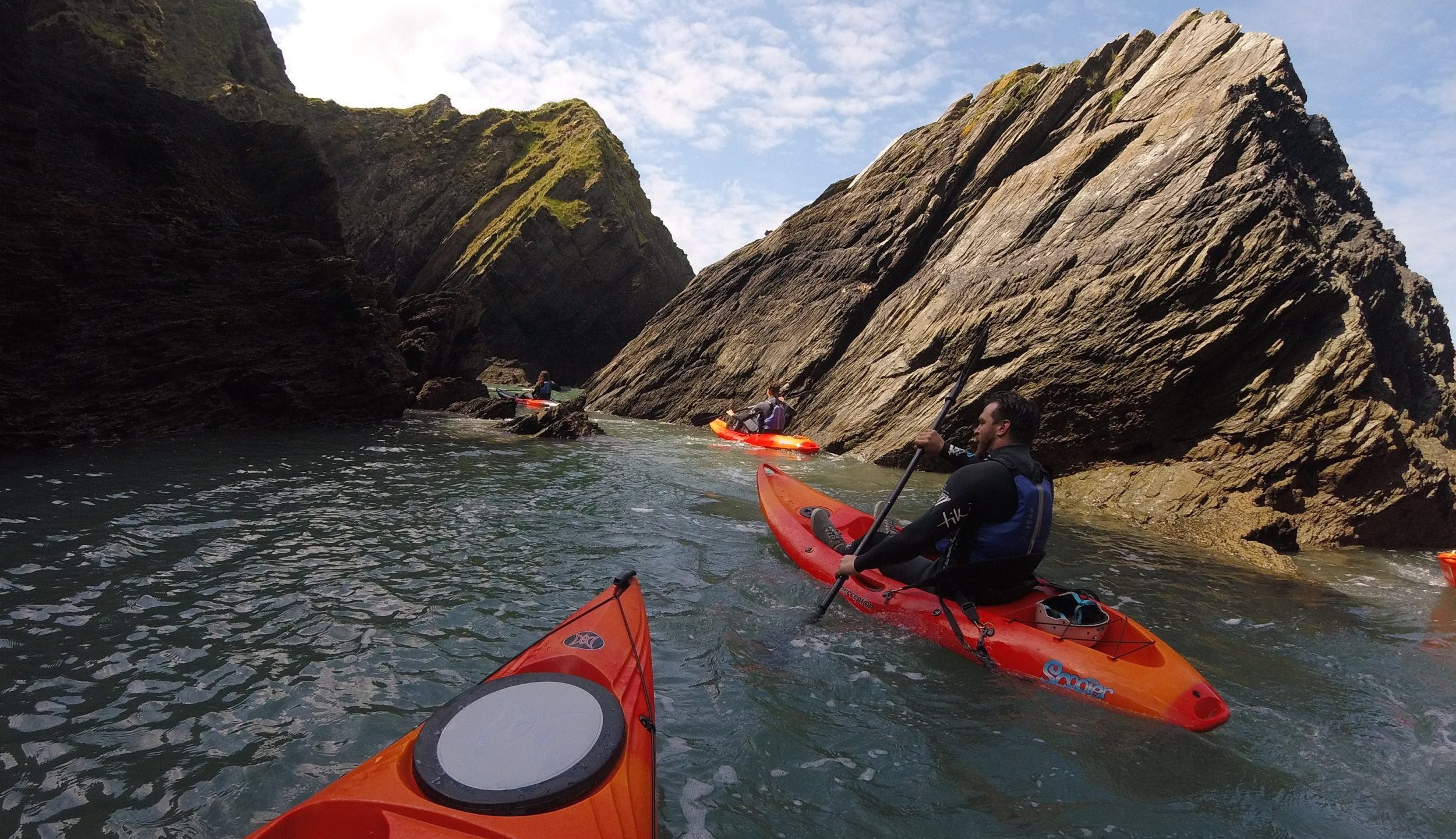 kayaking session in North Devon with WSC